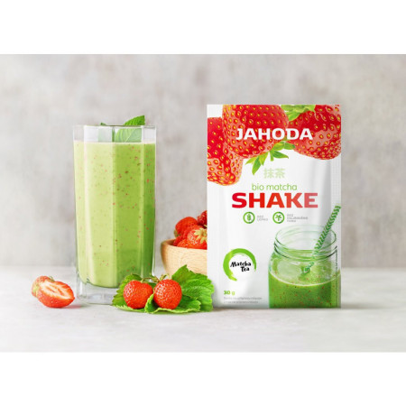 Bio Matcha Tea Shake Jahoda 30g - CZ-BIO-003