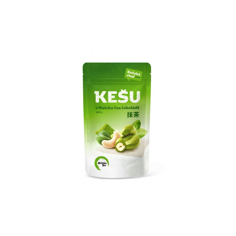Kešu v Matcha Tea Čokoládě 100g- CZ-BIO-003