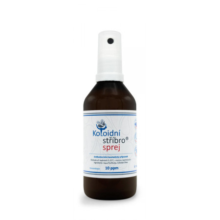 Koloidní stříbro sprej 100 ml - koncentrace 20ppm