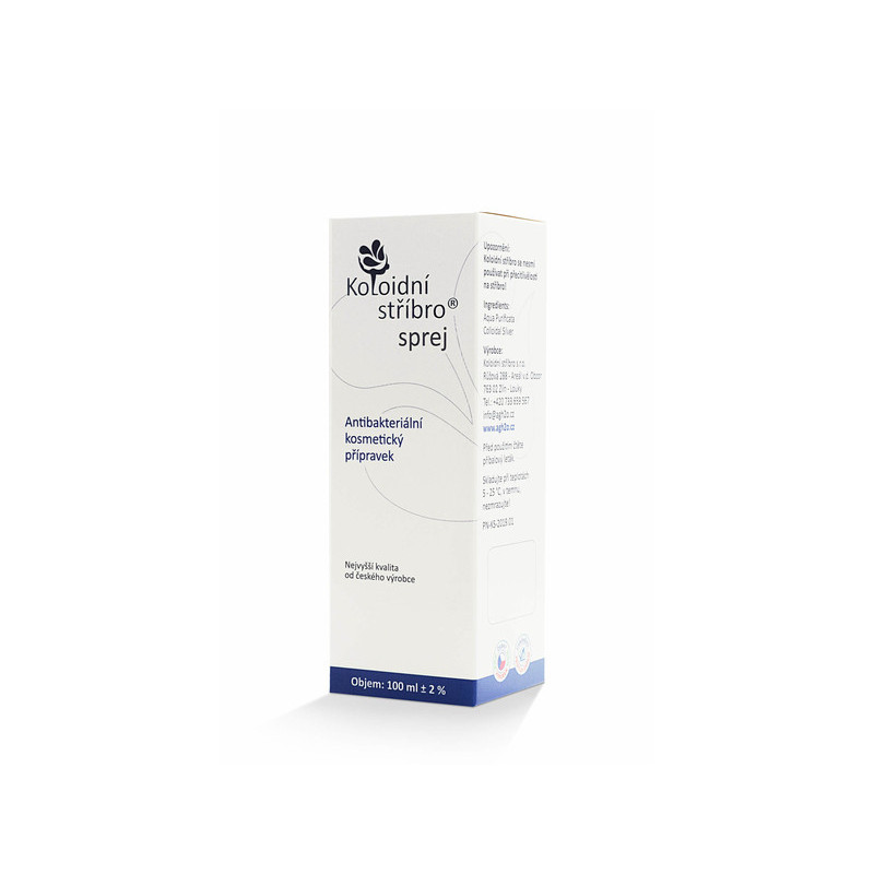 Koloidní stříbro sprej 100 ml - koncentrace 20ppm