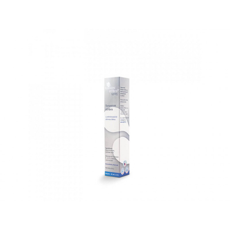 Koloidní stříbro sprej 25 ml - koncentrace 20ppm