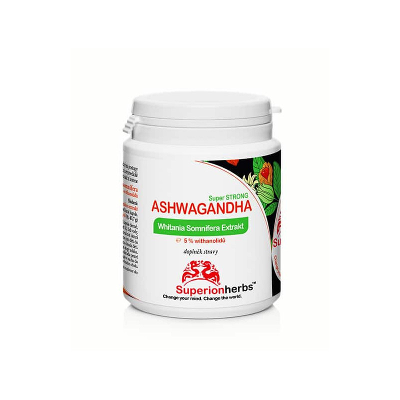 Ashwagandha – extrakt z Ašvagandy s 5 % withanolidů