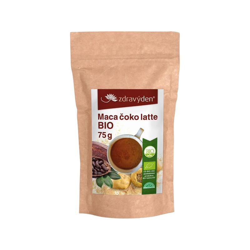 Maca čoko latte BIO 75g - CZ-BIO-003