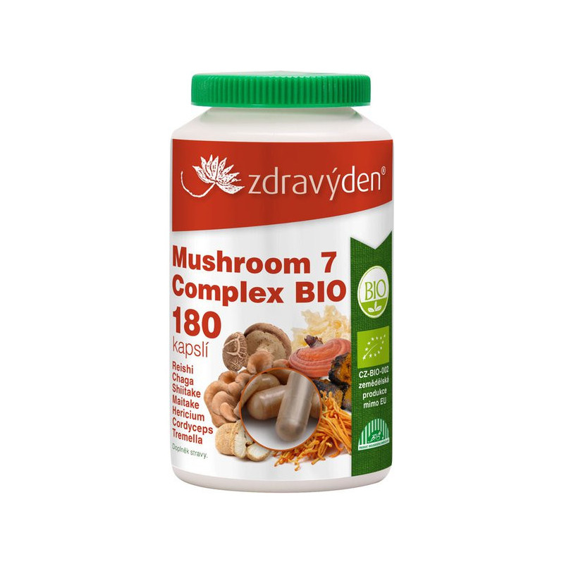 Mushroom 7 Complex BIO 180 kapslí - CZ-BIO-003
