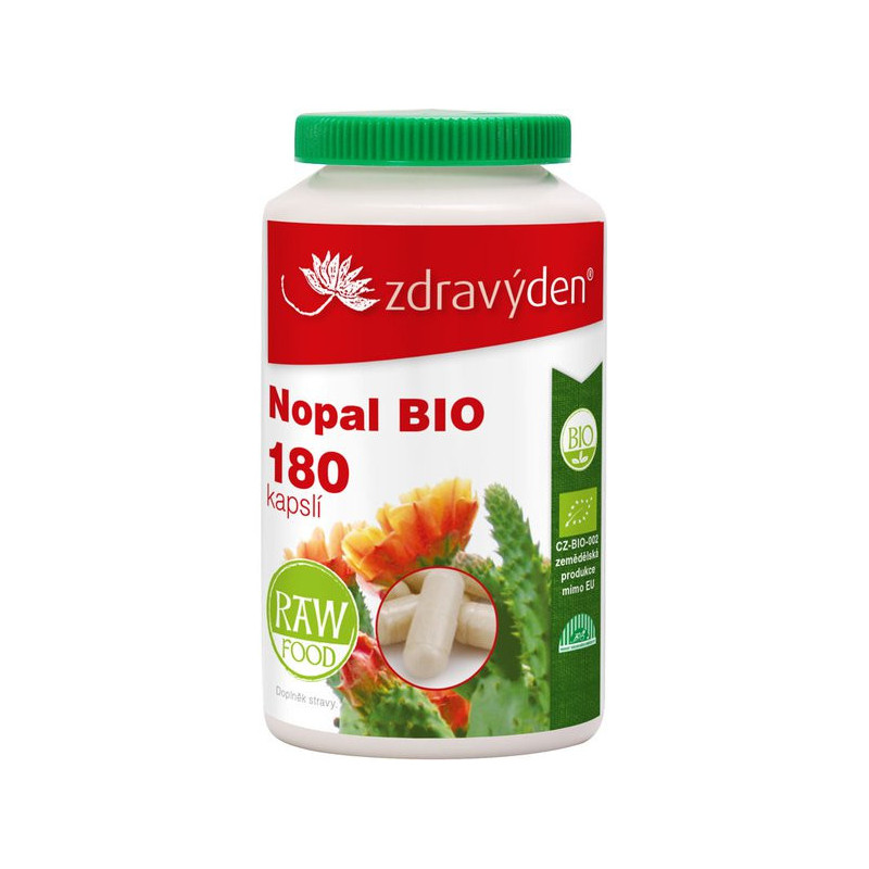 Nopal BIO 180 kapslí - CZ-BIO-003