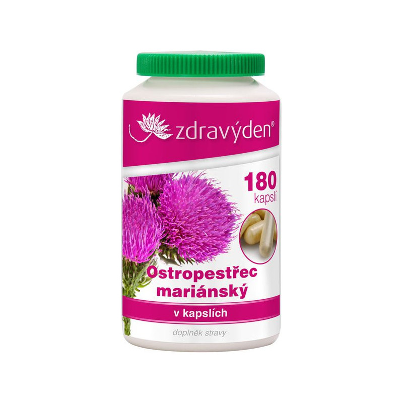 Ostropestřec mariánský 180 kapslí - CZ-BIO-003