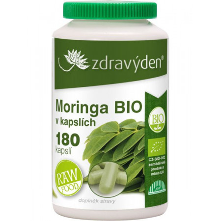 Moringa BIO 180 kapslí - CZ-BIO-003
