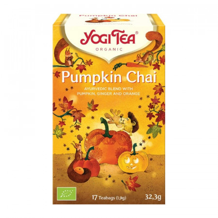 Bio Dýňový Chai Yogi Tea 17 x 1,9 g - CZ-BIO-003