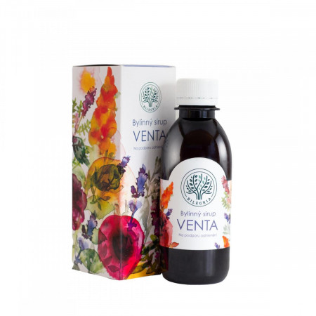 BILEGRIA VENTA bylinný sirup na podporu odhlenění se šalvějí a slézem 200 ml