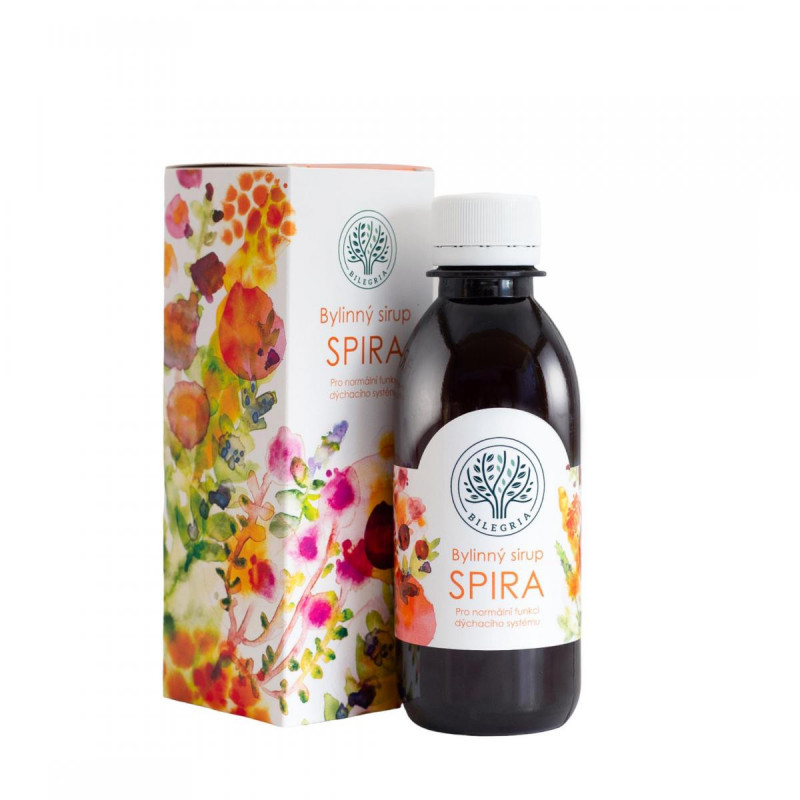 BILEGRIA SPIRA bylinný sirup na dýchací cesty s pomeranči 200 ml