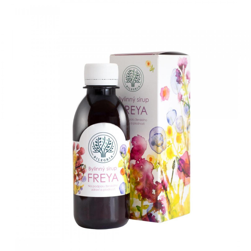 BILEGRIA FREYA bylinný sirup pro podporu ženského zdraví a plodnosti 200 ml