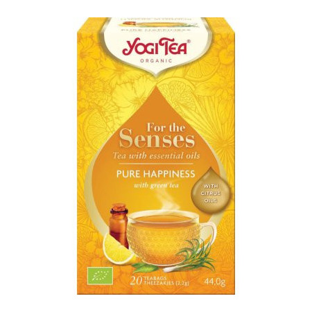Bio Pro smysly - Čiré štěstí Yogi Tea 20 x 2,2 g