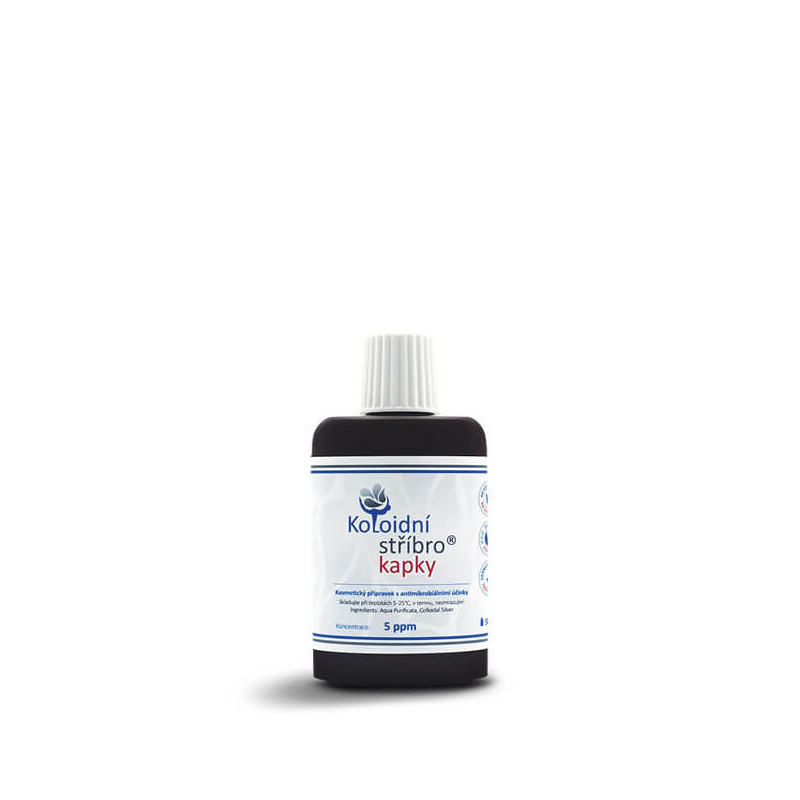 Koloidní stříbro kapky 50ml - koncentrace 10ppm