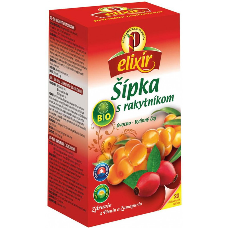 Elixír - Šípek s rakytníkem Bio